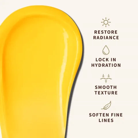 Restore radiance, lock in hydration, smooth texture, soften fine lines
