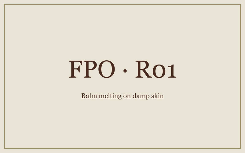 FPO: a rich blue-green balm melting into damp skin.