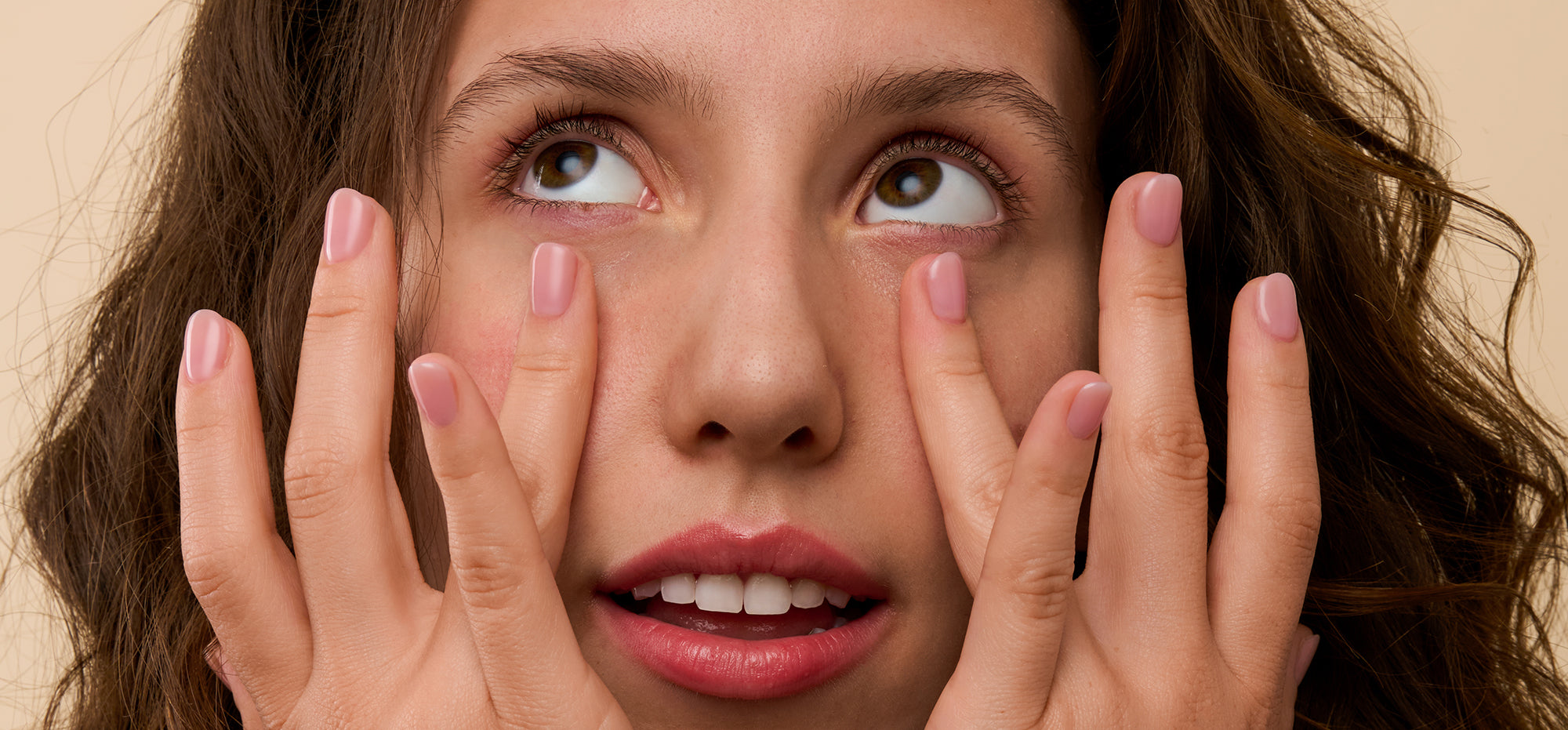 Tapping serum along the orbital bone